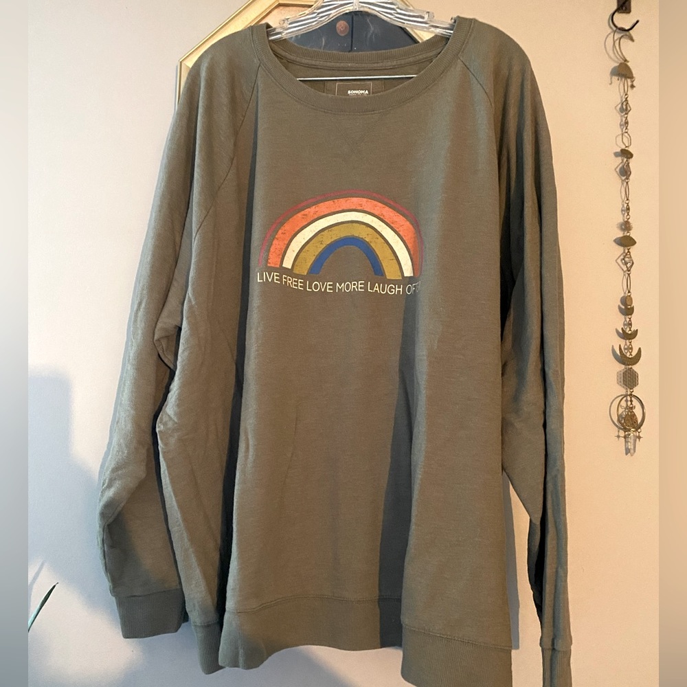 Rainbow lightweight sweatshirt